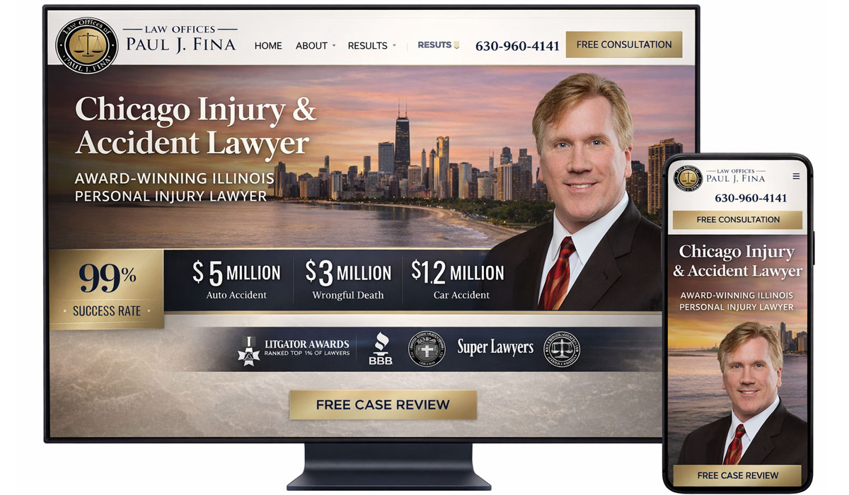 Personal injury law firm website